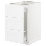 SEKTION Arm inf tri/3 faces, blanc Maximera/Axstad blanc mat, 18x24x30 "