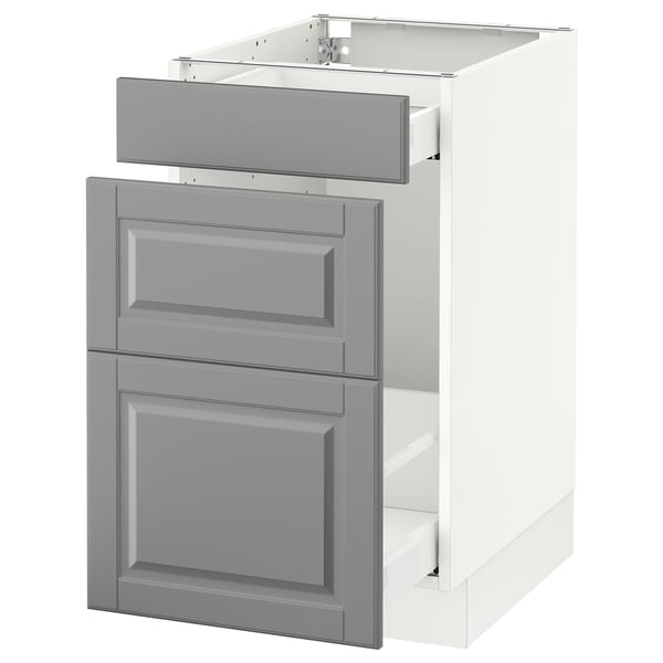 SEKTION Arm inf tri/3 faces, blanc Maximera/Bodbyn gris, 18x24x30 "