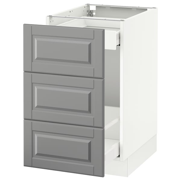 SEKTION Arm inf tri/3 faces, blanc Maximera/Bodbyn gris, 18x24x30 "