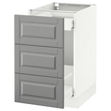 SEKTION Arm inf tri/3 faces, blanc Maximera/Bodbyn gris, 18x24x30 "