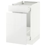 SEKTION Arm inf tri/3 faces, blanc Maximera/Ringhult blanc, 18x24x30 "