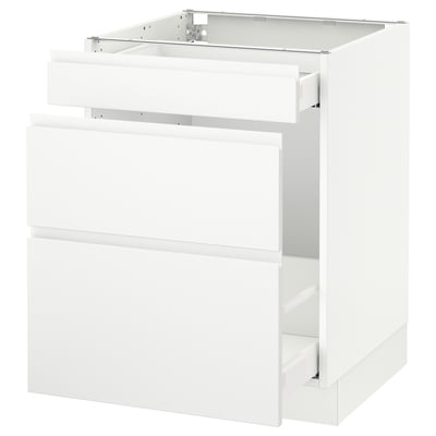 SEKTION Arm inf tri/3 faces, blanc Maximera/Voxtorp blanc mat, 24x24x30 "