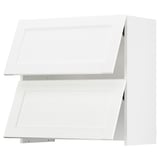 SEKTION Arm mur av hotte intégrée ouv press, blanc Enköping/blanc effet bois, 30x15x30 "