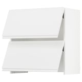 SEKTION Arm mur av hotte intégrée ouv press, blanc/Voxtorp blanc mat, 30x15x30 "