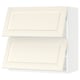 SEKTION Arm mur horiz 2 ptes av ouv press, blanc/Bodbyn blanc cassé, 30x15x30 "