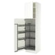 SEKTION Armoire avec rangement coulissant, blanc/Aspudden blanc mat, 24x24x90 "