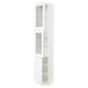 Option : SEKTION Armoire haute 2 ptes vitr/1 pte, blanc/Axstad blanc mat, 18x15x90 "