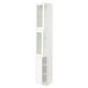 SEKTION Armoire haute 2 ptes vitr/1 pte, blanc Enköping/blanc effet bois, 15x15x90 "