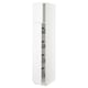SEKTION Armoire haute av porte +corbeilles, blanc/Axstad blanc mat, 15x24x80 "