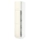 SEKTION Armoire haute av porte +corbeilles, blanc/Bodbyn blanc cassé, 18x24x80 "
