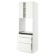 SEKTION Armoire haute four 3 tir/2 ptes, blanc/Vallstena blanc, 30x24x90 "