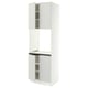 SEKTION Armoire haute four 4 ptes, blanc/Aspudden gris clair, 30x24x90 "