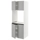 SEKTION Armoire haute four 4 ptes, blanc/Bodbyn gris, 30x24x80 "