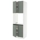 SEKTION Armoire haute four 4 ptes, blanc/Nickebo gris -vert mat, 30x24x90 "