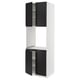 SEKTION Armoire haute four 4 ptes, blanc/Upplöv anthracite mat, 30x24x90 "