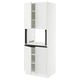 SEKTION Armoire haute micro-ondes 4 ptes, blanc/Axstad blanc mat, 30x24x80 "