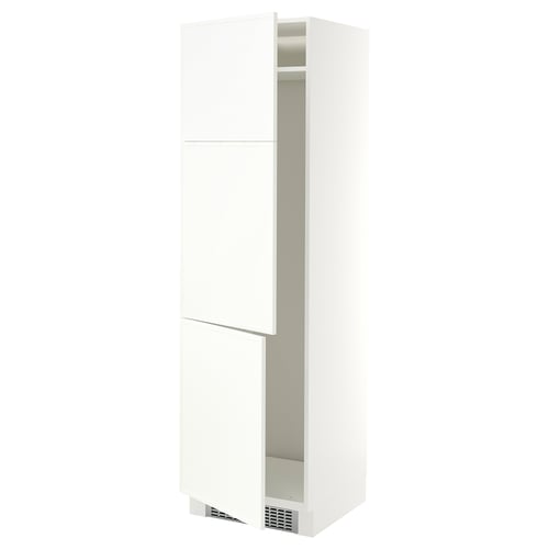 SEKTION Armoire haute pr réfrig/congélateur, blanc/Aspudden blanc mat, 24x24x80 "