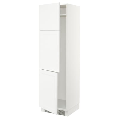 SEKTION Armoire haute pr réfrig/congélateur, blanc/Axstad blanc mat, 24x24x80 "