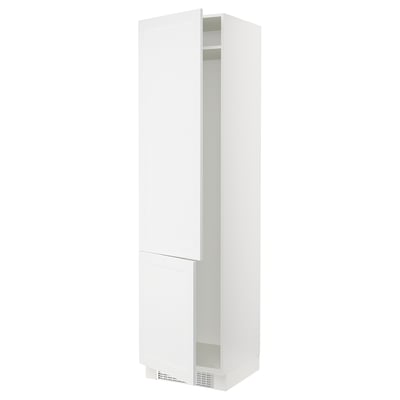 SEKTION Armoire haute pr réfrig/congélateur, blanc/Axstad blanc mat, 24x24x90 "