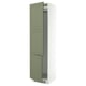 Option : SEKTION Armoire haute pr réfrig/congélateur, blanc/Axstad gris-vert, 24x24x90 "