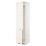 SEKTION Armoire haute pr réfrig/congélateur, blanc/Bodbyn blanc cassé, 24x24x90 "