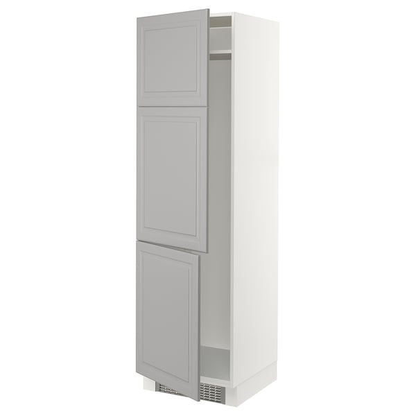SEKTION Armoire haute pr réfrig/congélateur, blanc/Bodbyn gris, 24x24x80 "
