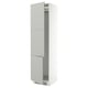 SEKTION Armoire haute pr réfrig/congélateur, blanc/Havstorp gris clair, 24x24x90 "