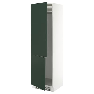 SEKTION Armoire haute pr réfrig/congélateur, blanc/Havstorp vert profond, 24x24x80 "