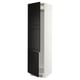 SEKTION Armoire haute pr réfrig/congélateur, blanc/Lerhyttan teinté noir, 24x24x90 "
