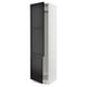 SEKTION Armoire haute pr réfrig/congélateur, blanc/Lerhyttan teinté noir, 24x24x90 "