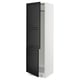 SEKTION Armoire haute pr réfrig/congélateur, blanc/Lerhyttan teinté noir, 24x24x80 "