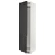 SEKTION Armoire haute pr réfrig/congélateur, blanc/Nickebo anthracite mat, 24x24x90 "