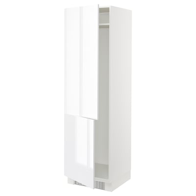 SEKTION Armoire haute pr réfrig/congélateur, blanc/Ringhult blanc, 24x24x80 "