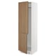 SEKTION Armoire haute pr réfrig/congélateur, blanc/Tistorp effet noyer foncé, 24x24x80 "