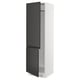 Option : SEKTION Armoire haute pr réfrig/congélateur, blanc/Upplöv anthracite mat, 24x24x80 "