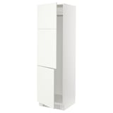 SEKTION Armoire haute pr réfrig/congélateur, blanc/Vallstena blanc, 24x24x80 "