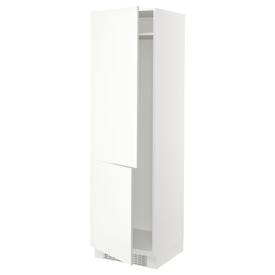 SEKTION Armoire haute pr réfrig/congélateur, blanc/Vallstena blanc, 24x24x80 "