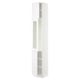 SEKTION Armoire haute pte vitr/2 ptes, blanc/Axstad blanc mat, 15x15x90 "