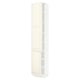 SEKTION Armoire haute + tablette/2ptes, blanc/Bodbyn blanc cassé, 18x15x90 "