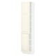 SEKTION Armoire haute + tablette/2ptes, blanc/Bodbyn blanc cassé, 18x15x80 "