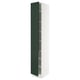 SEKTION Armoire haute + tablette/2ptes, blanc/Havstorp vert profond, 15x24x90 "