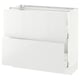 SEKTION Armoire inf 2 tir, blanc Maximera/Ringhult blanc, 36x15x30 "