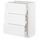 SEKTION Armoire inf 3 tir, blanc Maximera/Axstad blanc mat, 24x15x30 "