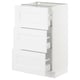 SEKTION Armoire inf 3 tir, blanc Maximera/Axstad blanc mat, 18x15x30 "