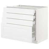 SEKTION Armoire inf 4 tir, blanc Maximera/Axstad blanc mat, 36x24x30 "
