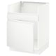 SEKTION Armoire inf pour évier 1 bac HAVSEN, blanc/Voxtorp blanc mat, 24x24x30 "