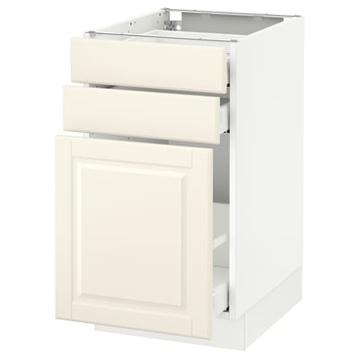 SEKTION Armoire inf/rgt coulissant/2tiroirs, blanc Maximera/Bodbyn blanc cassé, 18x24x30 "