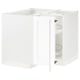 SEKTION Armoire inférieur angl+rgt pivotant, blanc Enköping/blanc effet bois, 38x24x30 "