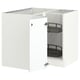 SEKTION Armoire inférieur angl+rgt pivotant, blanc/Voxtorp blanc mat, 38x24x30 "