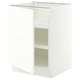 SEKTION Armoire inférieure avec tablettes, blanc/Aspudden blanc mat, 24x24x30 "